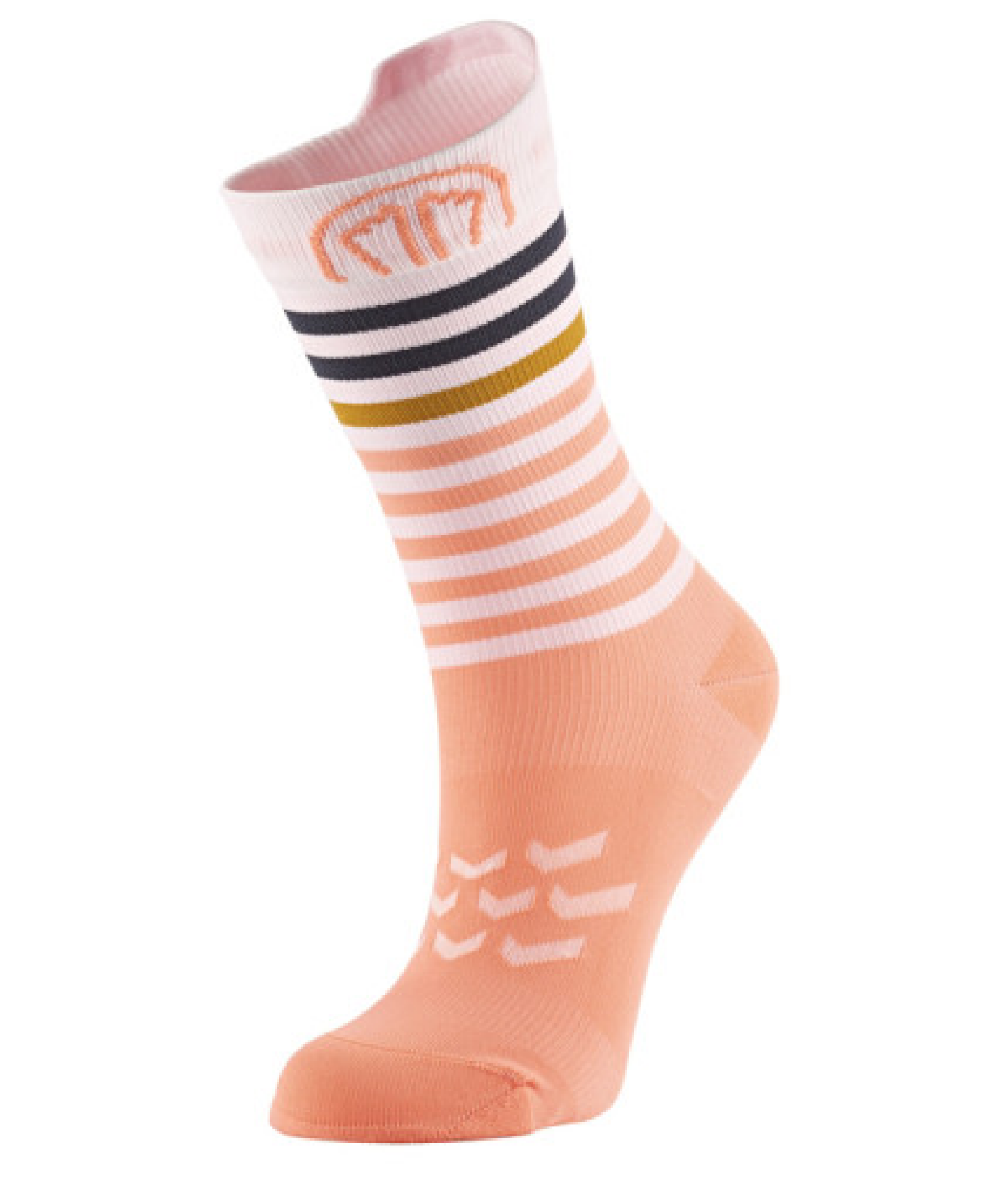 chaussette Run Anatomic Light Crew Pink/White Pink