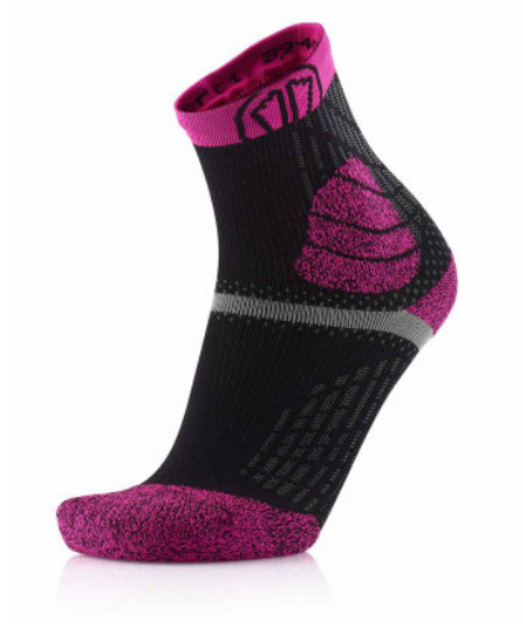chaussette Trail Protect Pink/Black sidas