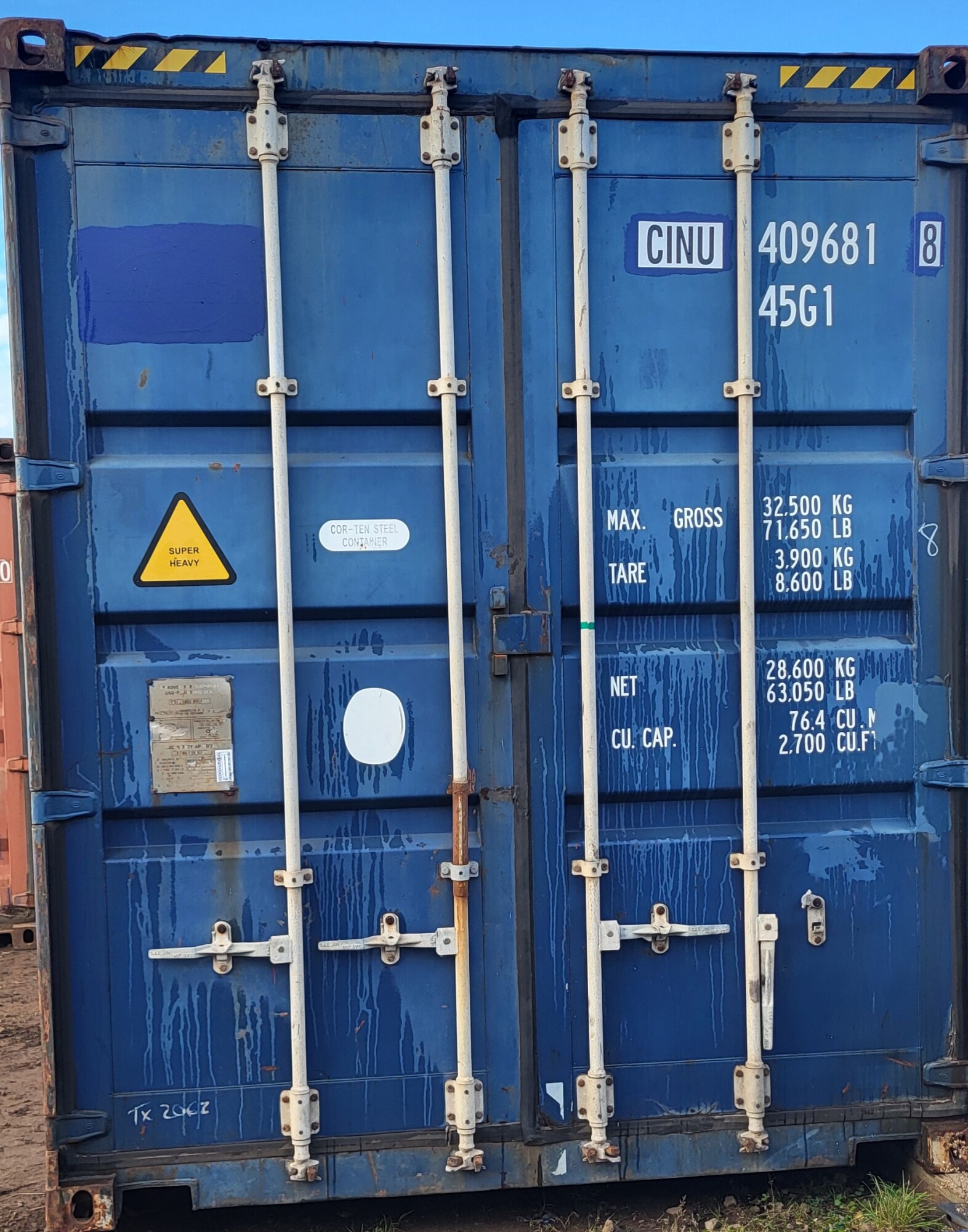 Container 40' HC occasion