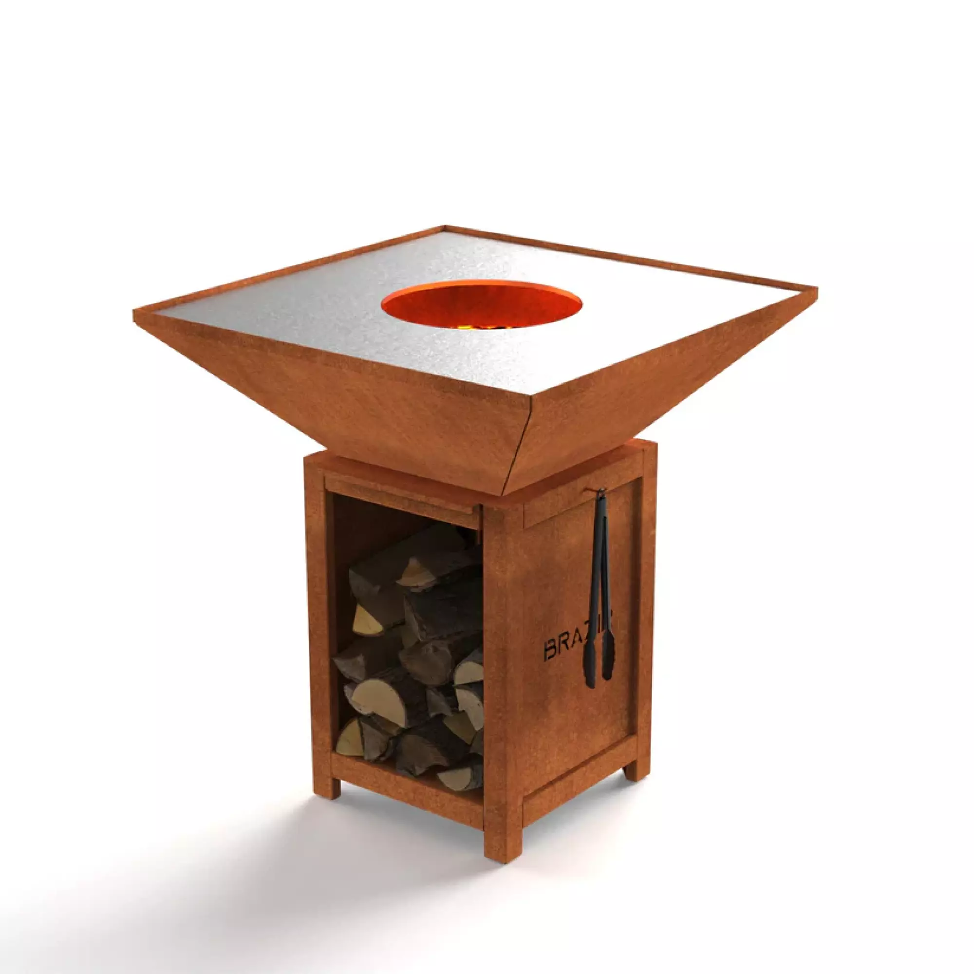 Brasero Plancha carré 84cm