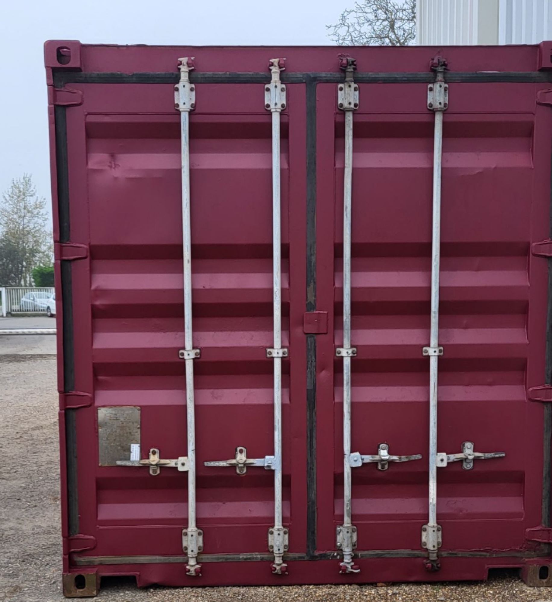 Container 20' DRY occasion ROUGE VIN