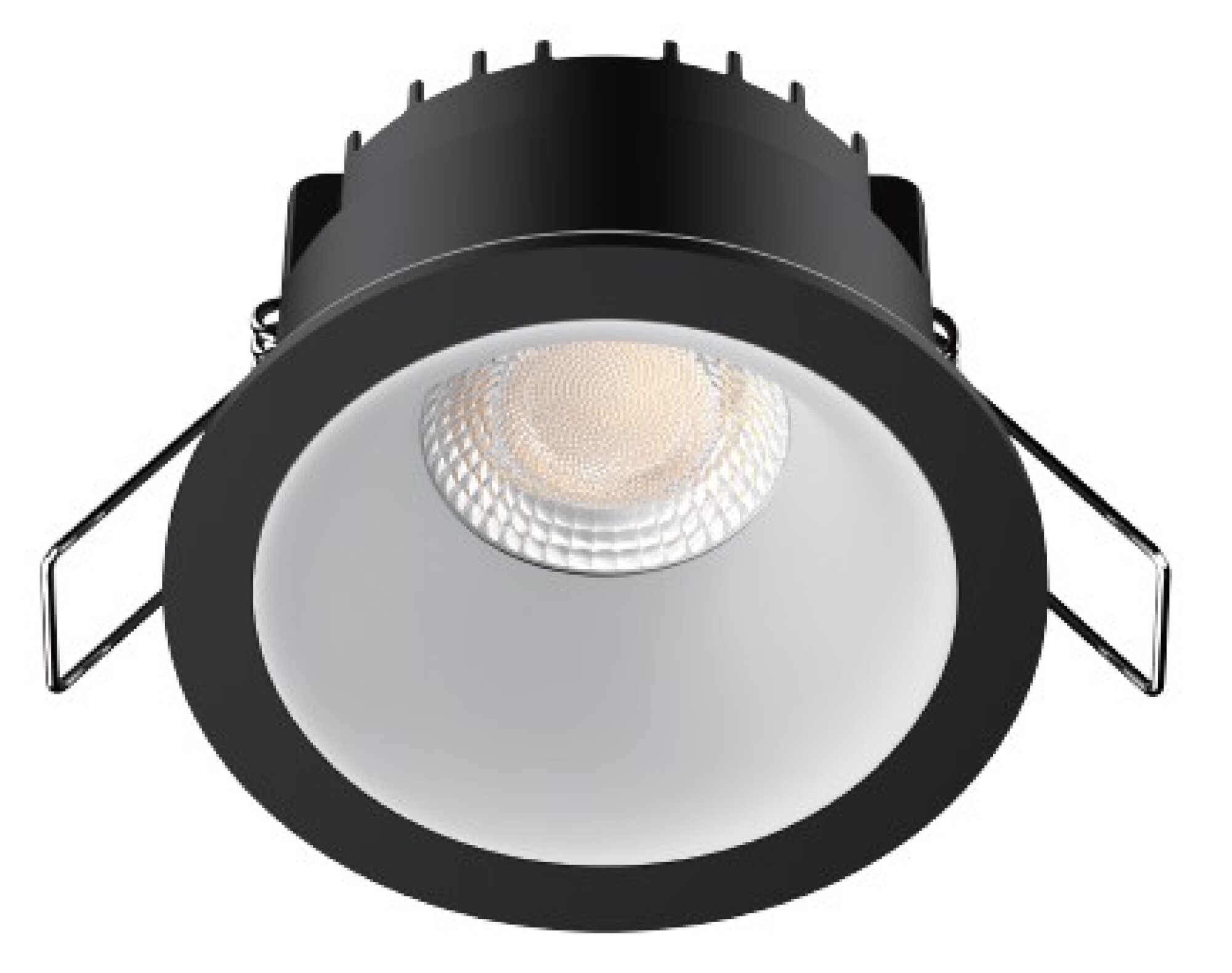 +Lumineuse - Spot Fixe Basse Luminance avec Réflecteur - Collerette noire - RE2020 - EGPB+