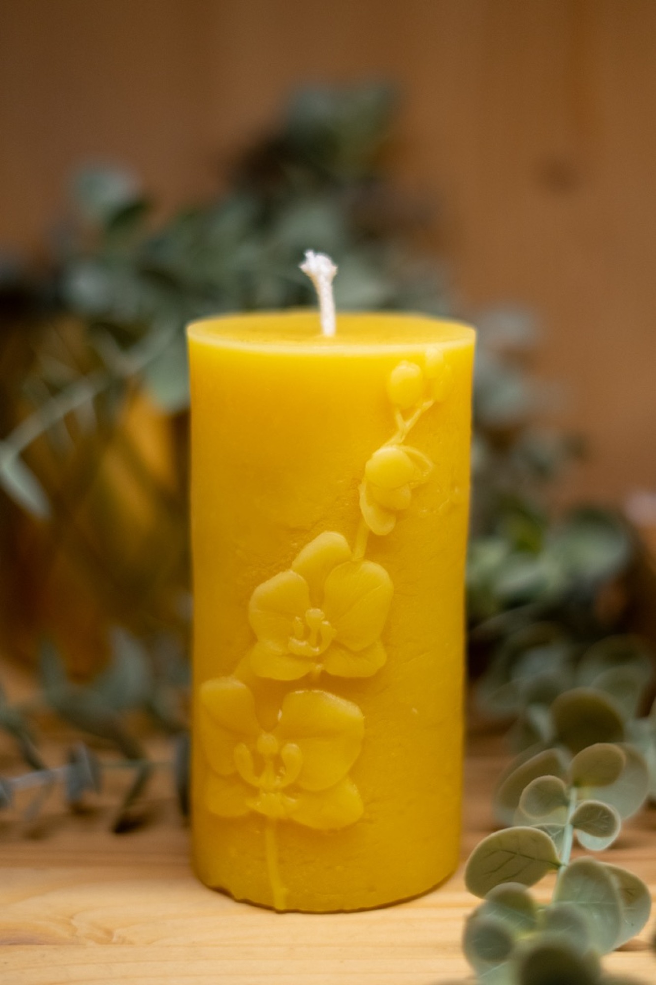 Bougie 100% Cire d'abeille format Ruche