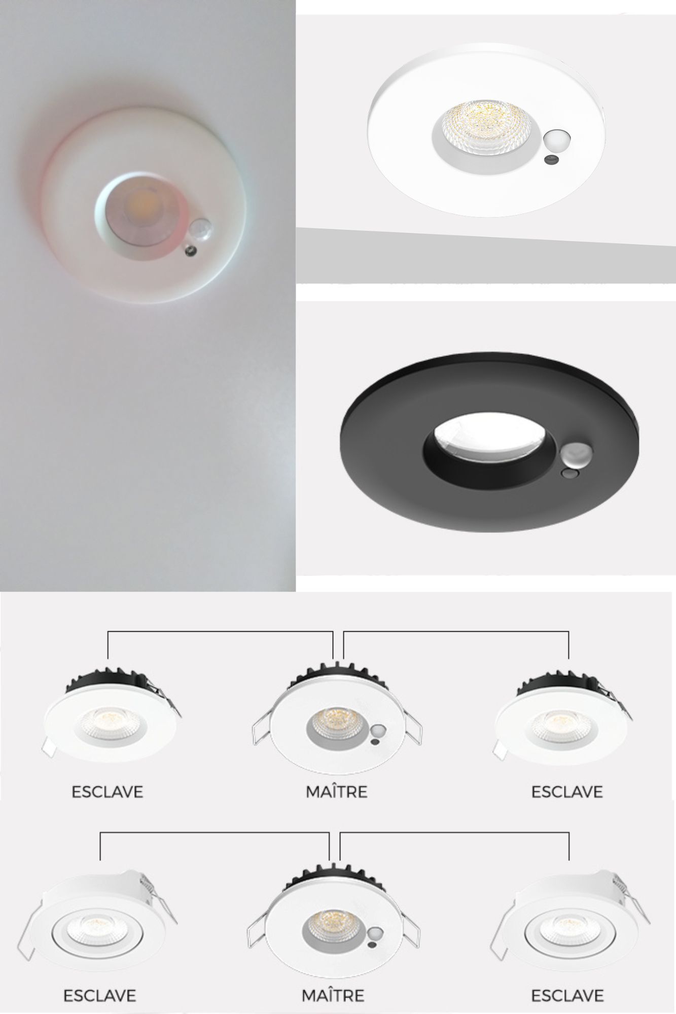 +Lumineuse - Spot Fixe - Détecteur - CCT - RE2020 - EGPB+