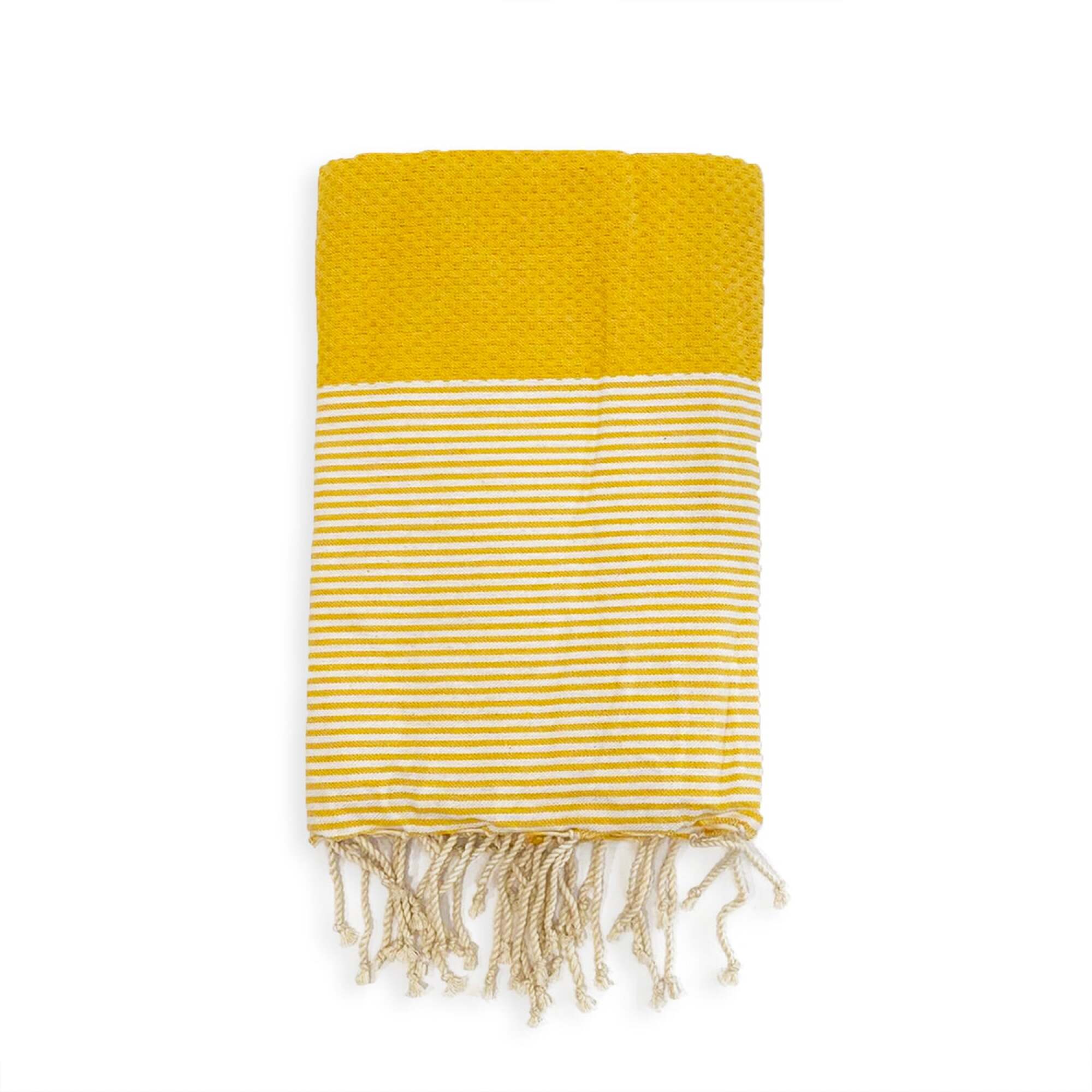 Fouta traditionnelle Mikanda Tournesol 100x200 190g/m²