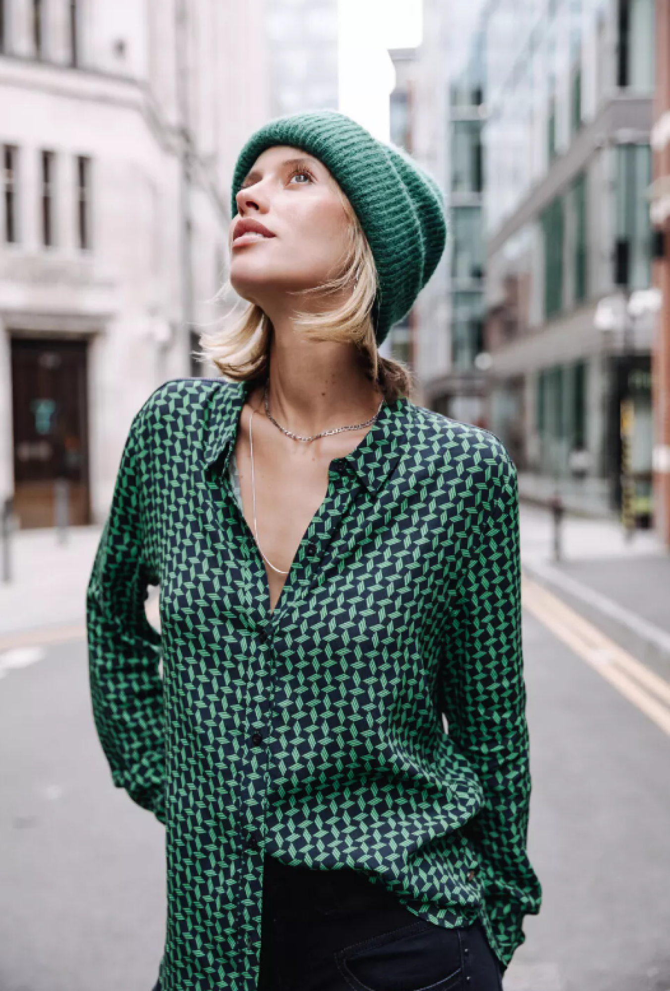 Chemisier vert Katy Windmill Freeman T.Porter